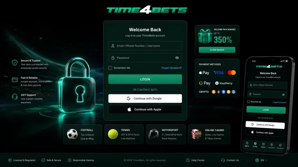 Login-Time4bets